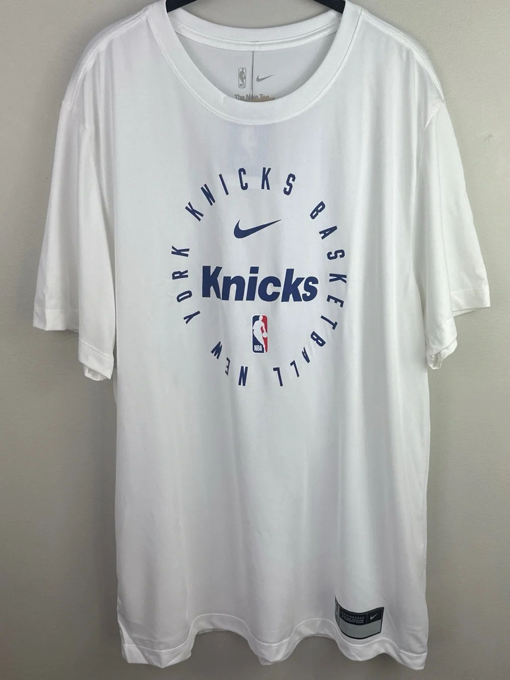 Authentic New York Knicks Nike Legend On-Court Practice Performance Tee NEW!